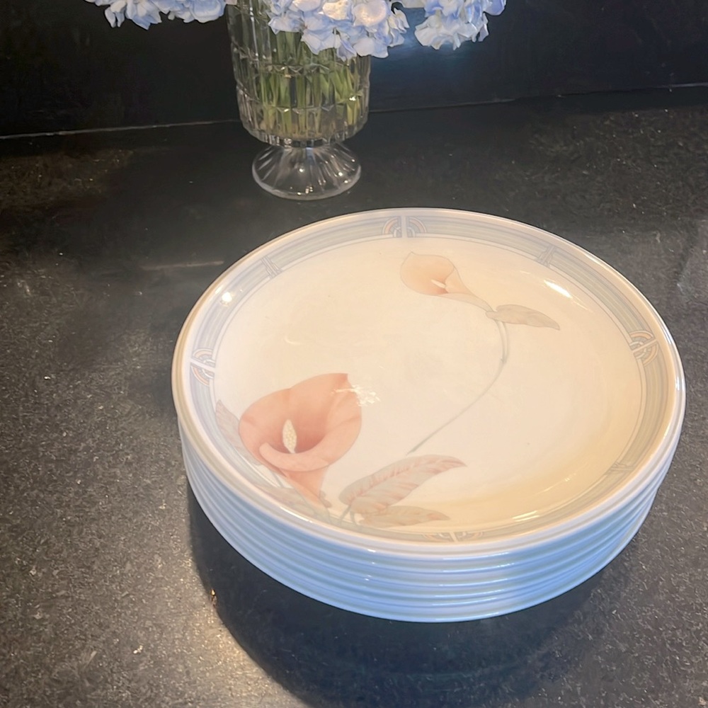 Noritake Misty Isle Eternal Blush dinner plates (6)